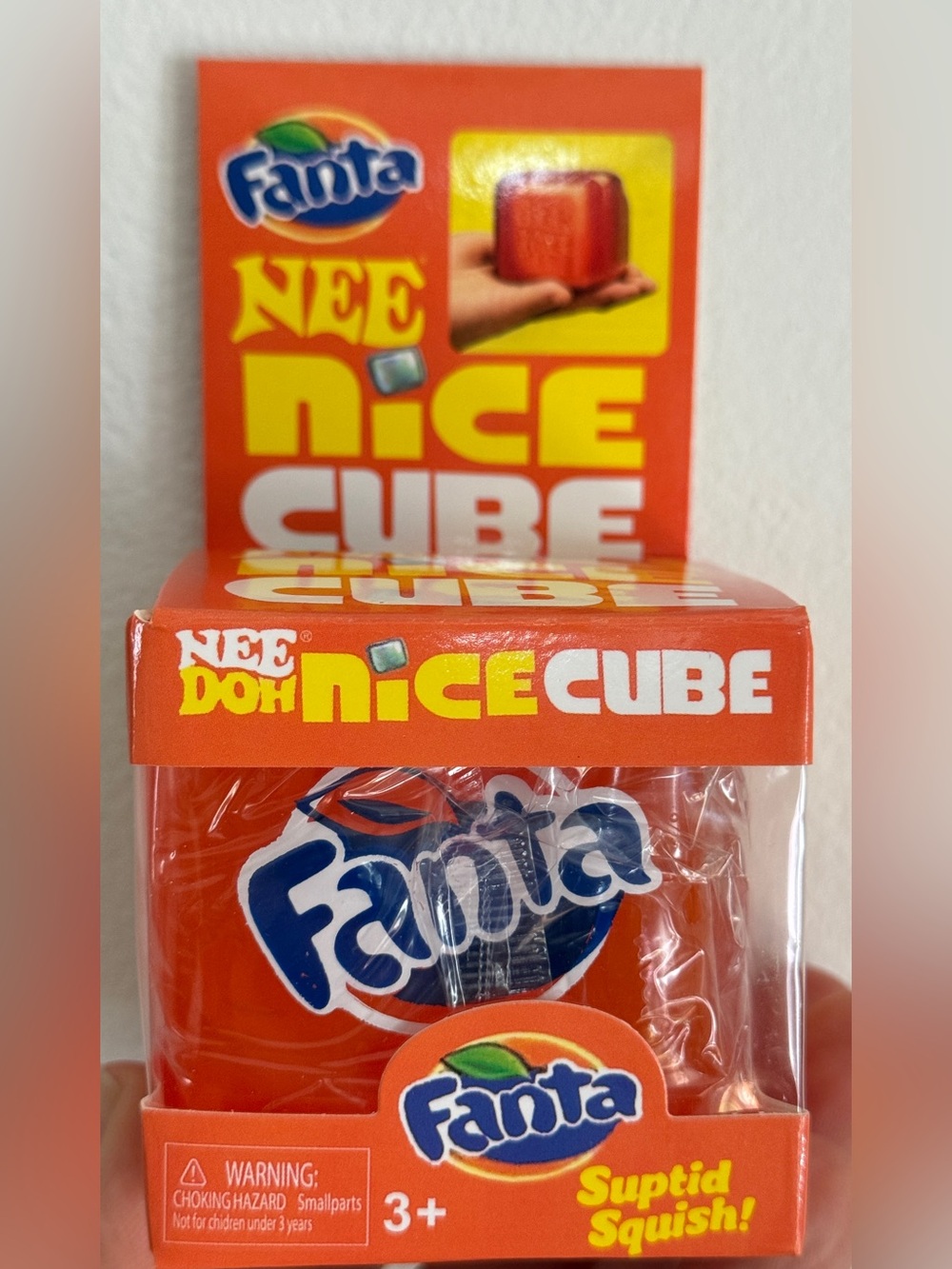 Nee Doh Nice Cube Squishy Toy — Orange